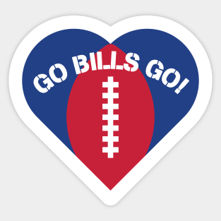 Heart Shaped Buffalo Bills Sticker